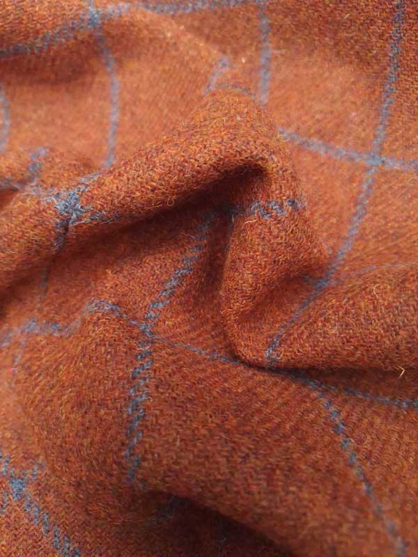 Harris Tweed Jacket "London" In Rust Overcheck - Afbeelding 5