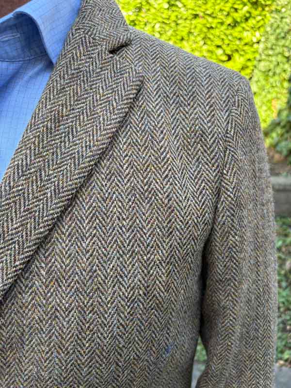 Harris Tweed Overjas "Barney" In Country Herringbone - Afbeelding 3
