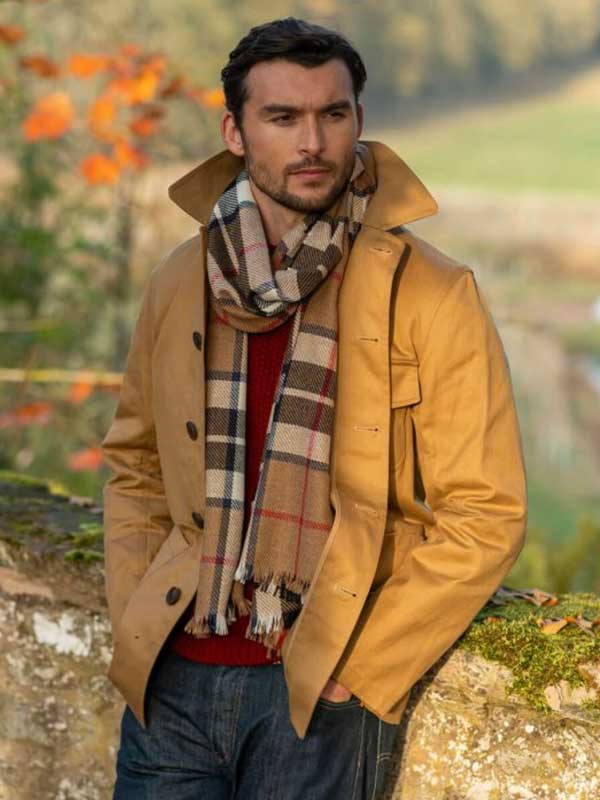 Brock Thomson Camel Fine Wool Stole - Afbeelding 2