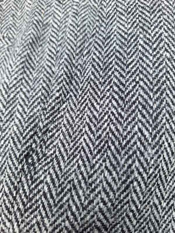 Harris Tweed Pantalon Mr Miller In Black Herringbone - Afbeelding 3