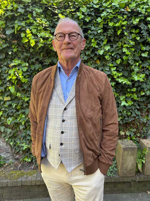 Heren Lederen Blouson "Winston III" In Mud