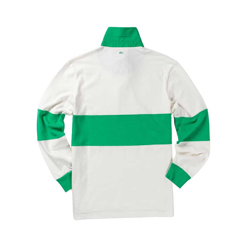 Heritage Rugby Shirt Bright Green Hoop 1871 - Afbeelding 2