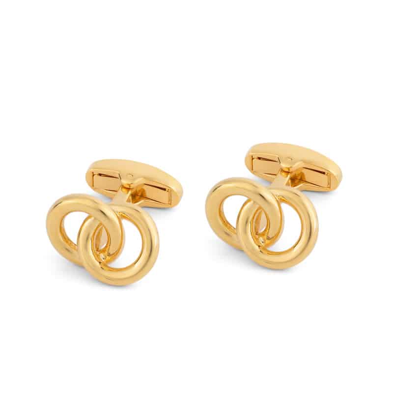Manchetknopen Gold Inter Linked Ring