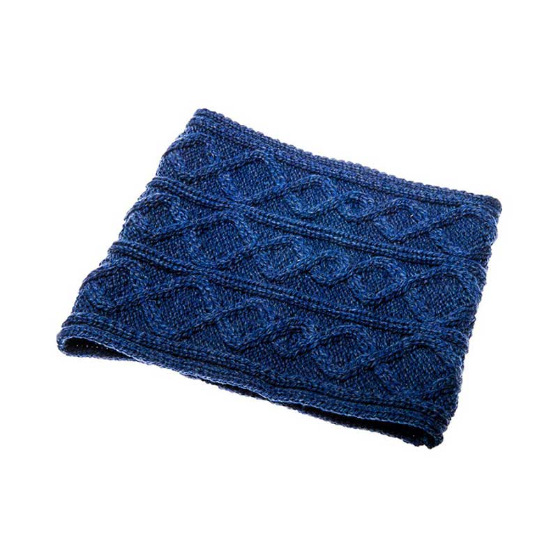 Supersoft Merino Wool Harwell Snood Navy - Afbeelding 4