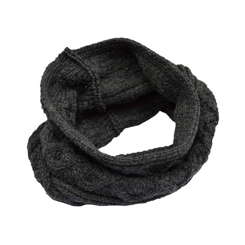 Supersoft Merino Wool Harwell Snood Charcoal - Afbeelding 4