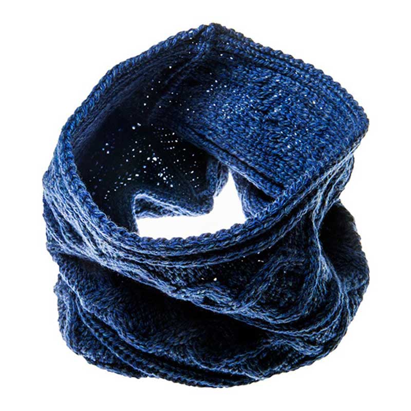 Supersoft Merino Wool Harwell Snood Navy - Afbeelding 3