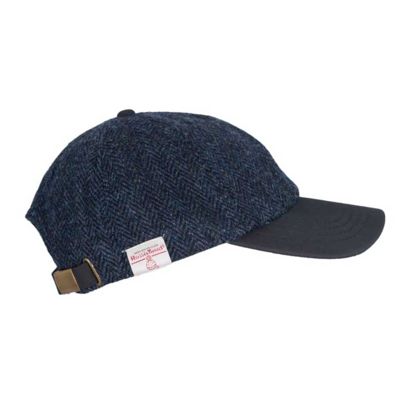 Harris Tweed Brungton Baseball Cap Midnight Blue - Afbeelding 4