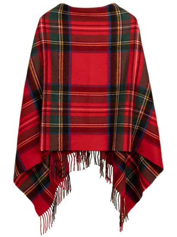 Georgia Stewart Royal Modern Lambswool Poncho