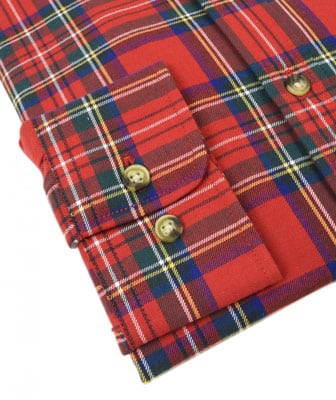 Viyella 80/20 Royal Stewart Tartan Classic Fit Shirt with Button Down Collar - Afbeelding 2
