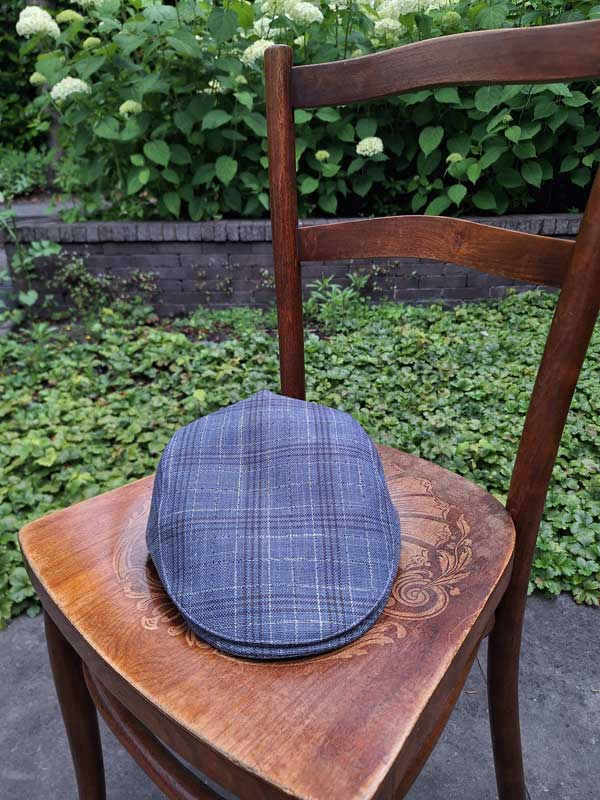 Flat Cap Summer Blauwe Ruit
