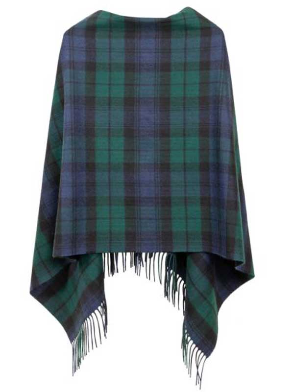 Georgia Black Watch Modern Lambswool Poncho
