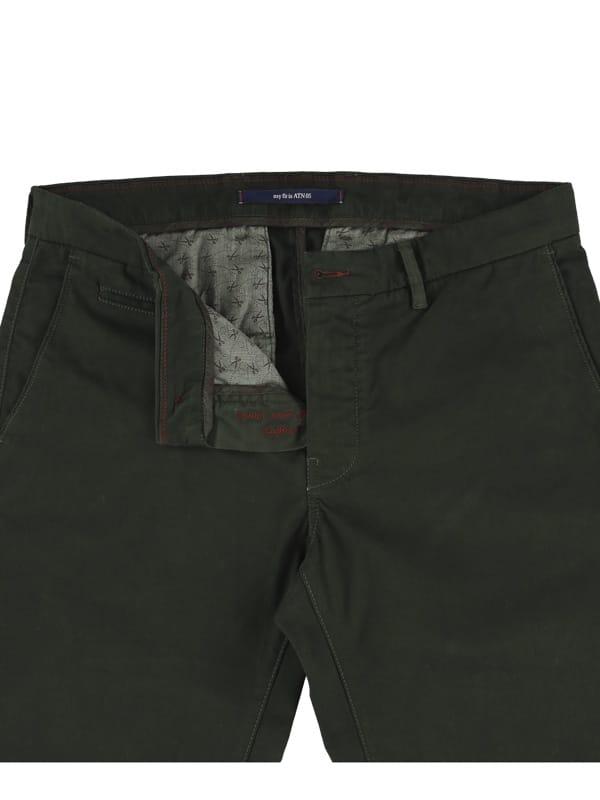 Chino Noterman In Donker Groen - Afbeelding 3