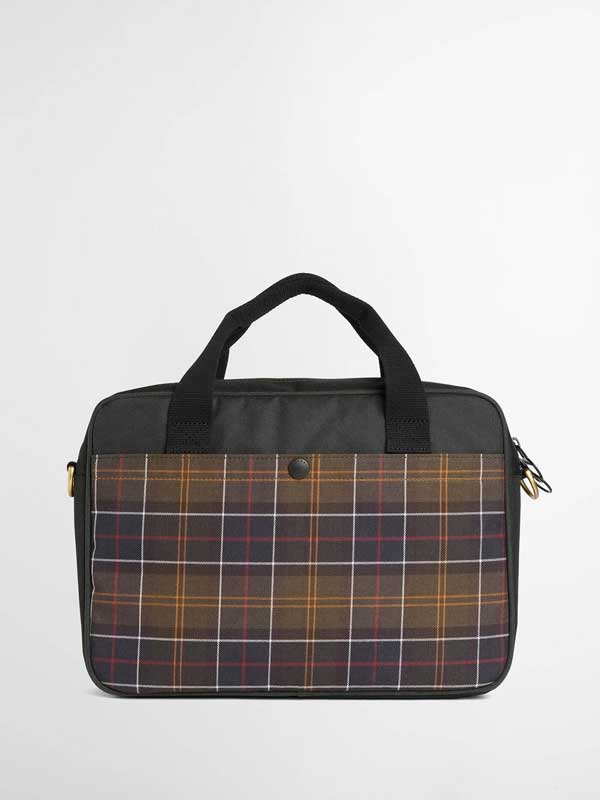 Barbour Field Wax Laptop Crossbody Bag Sage - Afbeelding 2