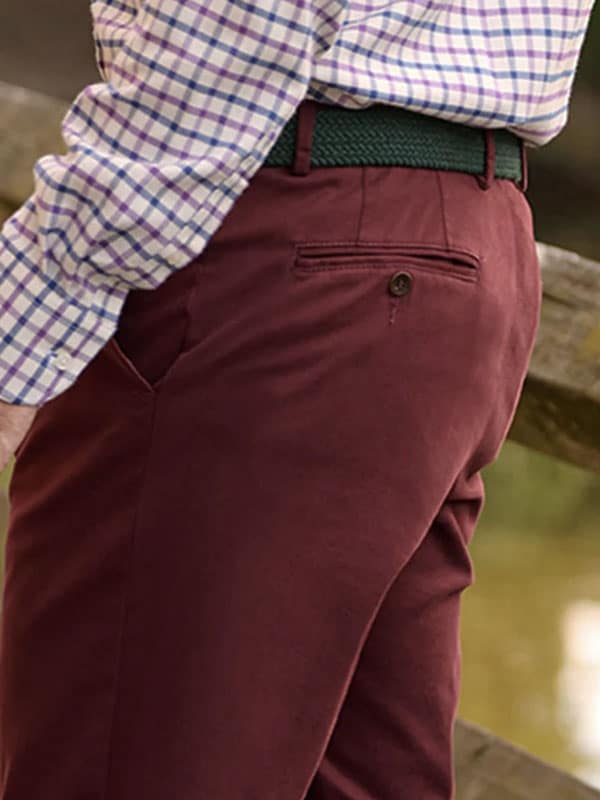 Winter Chino ''Mr. Jones'' In Red - Afbeelding 3