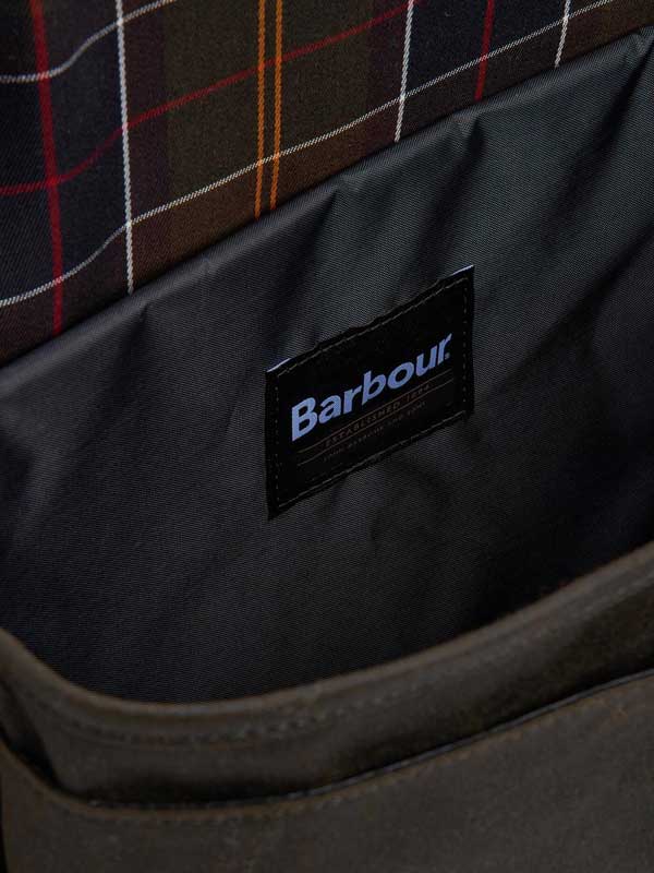 Barbour Field Wax Satchel Olive - Afbeelding 5