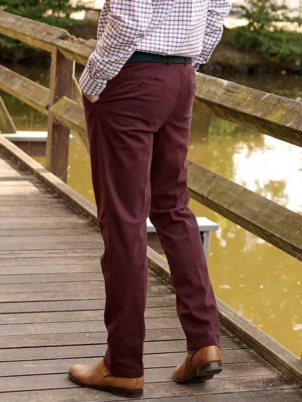 Winter Chino ''Mr. Jones'' In Red - Afbeelding 2