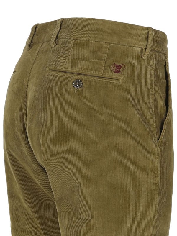 Ribbroek Noterman In Khaki - Afbeelding 4
