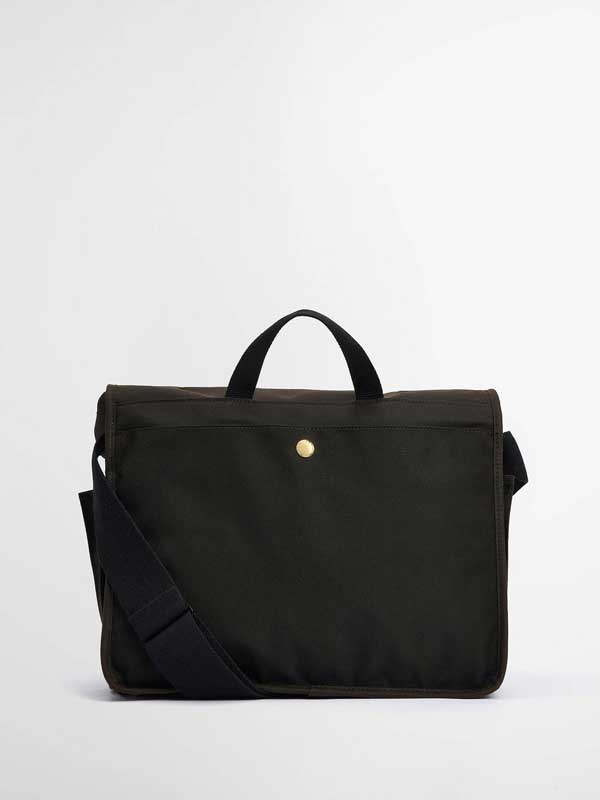 Barbour Field Wax Satchel Olive - Afbeelding 2
