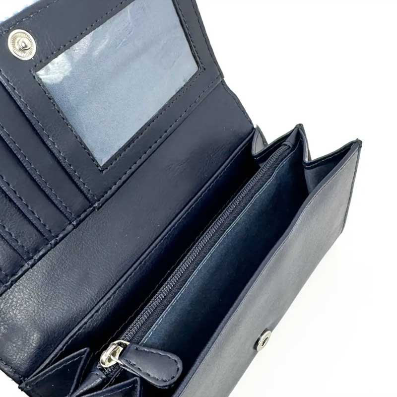 Harris Tweed Ladies Envelope Purse In Sky Blue - Afbeelding 3