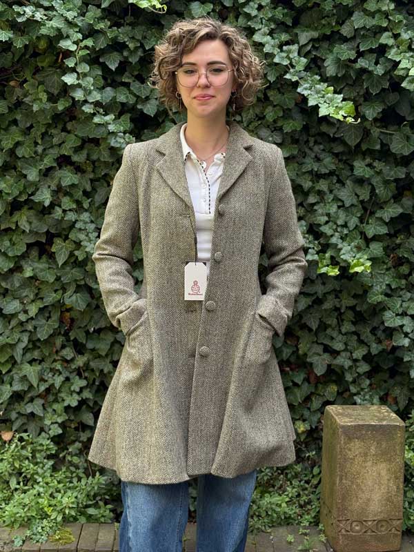 Harris Tweed Damesjas "Zoe" In Sage