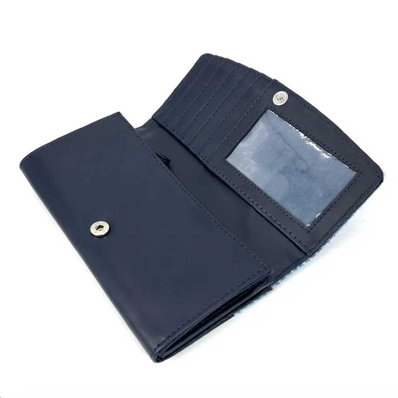 Harris Tweed Ladies Envelope Purse In Sky Blue - Afbeelding 4