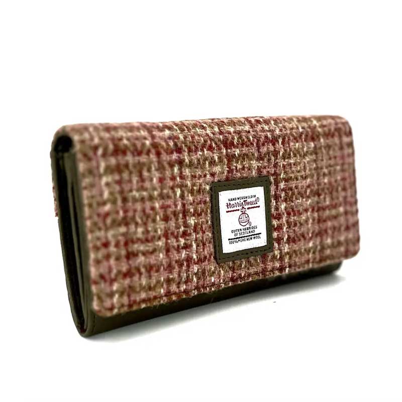 Harris Tweed Ladies Envelope Purse In Maple - Afbeelding 2