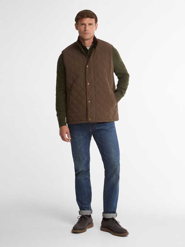 Barbour Rosley Polar Quilt Gilet Dark Olive - Afbeelding 2