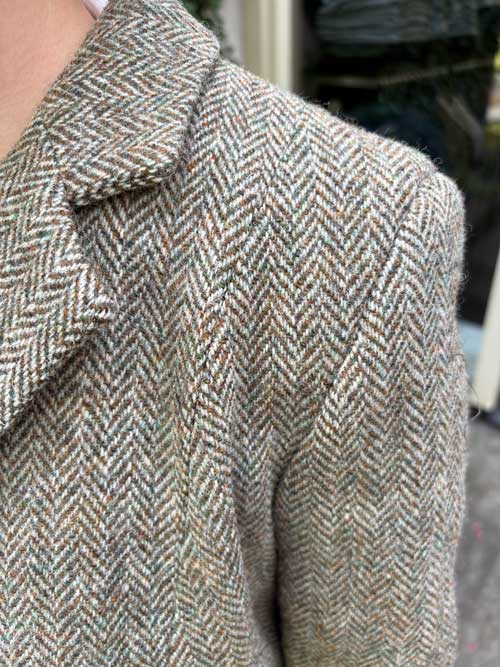 Harris Tweed Damesjas "Zoe" In Sage - Afbeelding 4