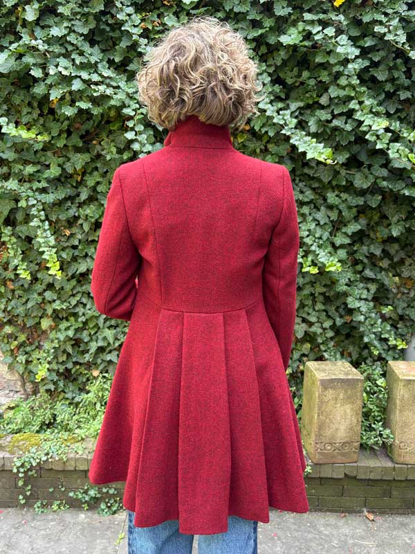 Harris Tweed Damesjas "Zoe" In Red - Afbeelding 3