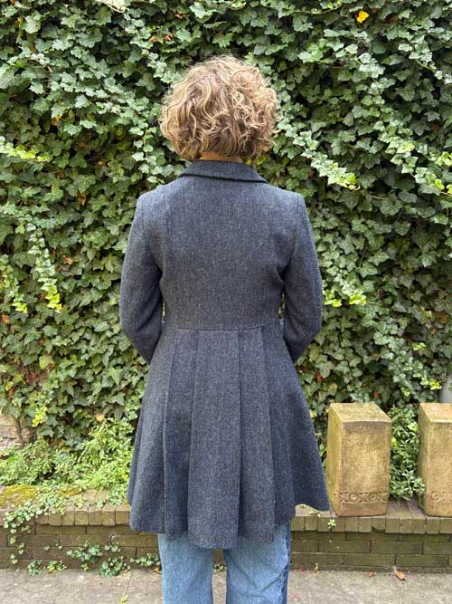 Harris Tweed Damesjas "Zoe" In Blue Herringbone - Afbeelding 2