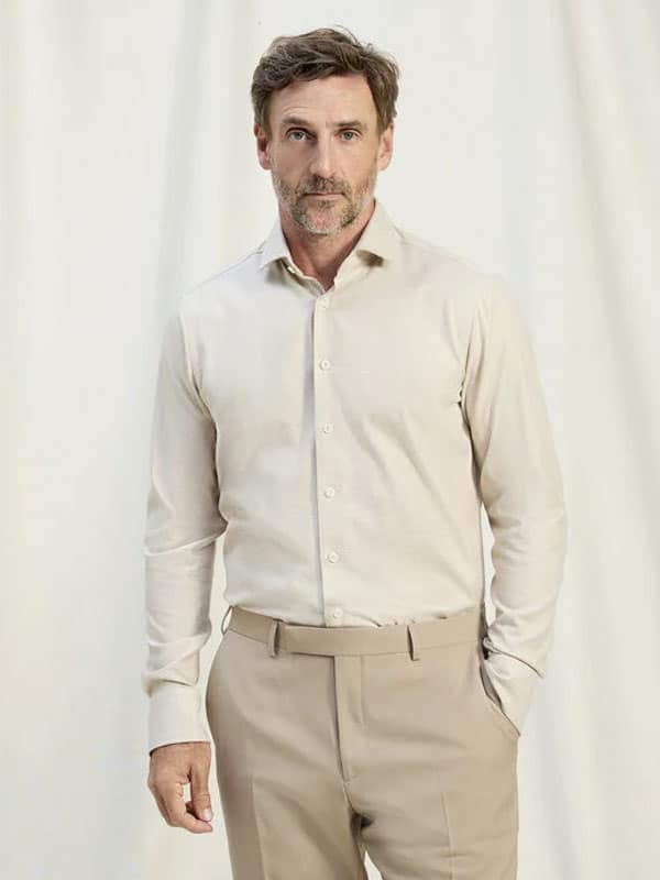 OLYMP SIGNATURE, Tailored Fit, Kent, Lichtbeige - Afbeelding 3
