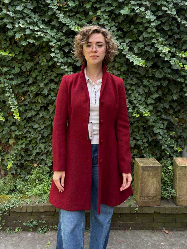 Harris Tweed Damesjas "Zoe" In Red - Afbeelding 2